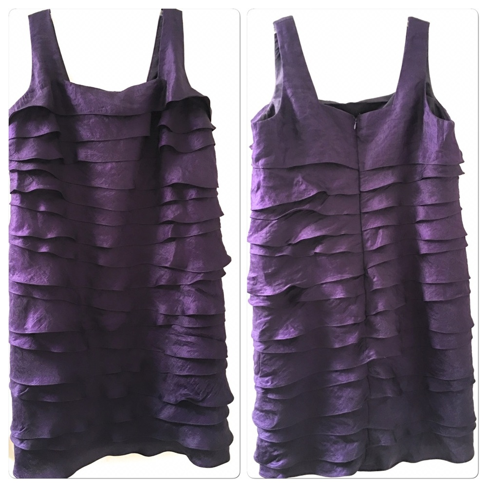 Dress Barn Tiered Formal Dress Purple Size 16W